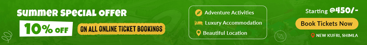Summer offer at adventure resort